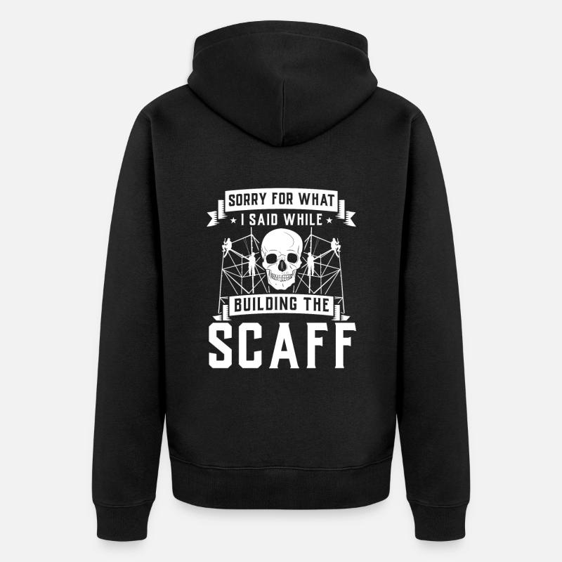 Constructeurs d’échafaudages - Veste à capuche bio Premium Unisexe - noir