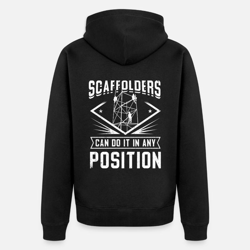 Constructeurs d’échafaudages - Veste à capuche bio Premium Unisexe - noir