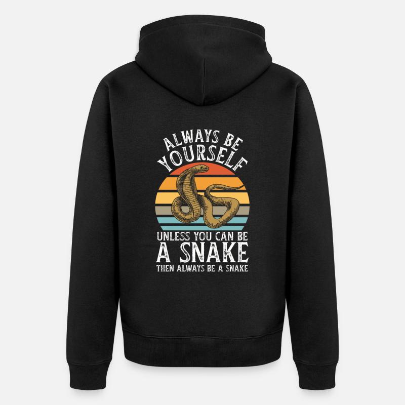 Tshirt Serpent - Veste à capuche bio Premium Unisexe - noir