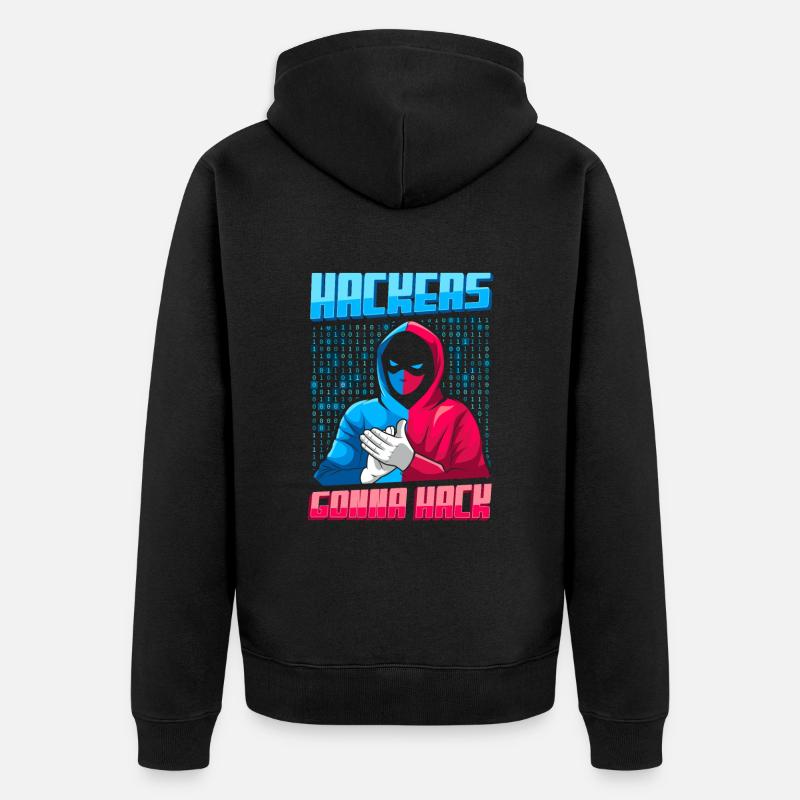 Programmer Coder Software Developer - Unisex Premium Organic Zip Hoodie - black