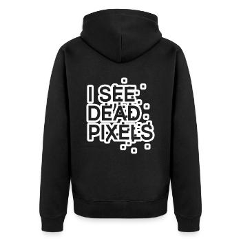 Programmer Coder Software Developer - Unisex Premium Organic Zip Hoodie - black - Back - Nico (187cm)