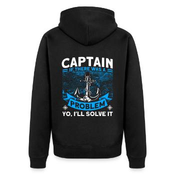 Amateurs de bateau Capitaine de bateau Capitaines - Veste à capuche bio Premium Unisexe - noir - Dos - Nico (187cm)
