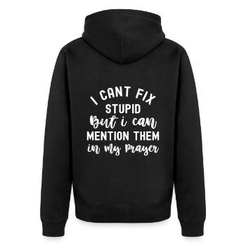 Christianisme Dieu Jésus Don Église Religion - Veste à capuche bio Premium Unisexe - noir - Dos - Nico (187cm)