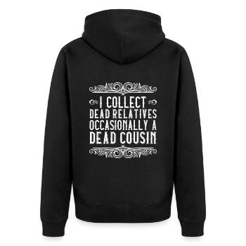 Genealogist Genealogist Family Tree Genealogist - Unisex Premium Organic Zip Hoodie - black - Back - Nico (187cm)