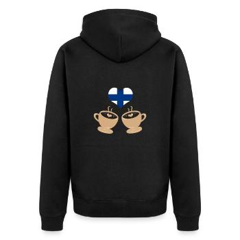 Finlande Gift Scandinavia Finlande Suomi Finne - Veste à capuche bio Premium Unisexe - noir - Dos - Nico (187cm)