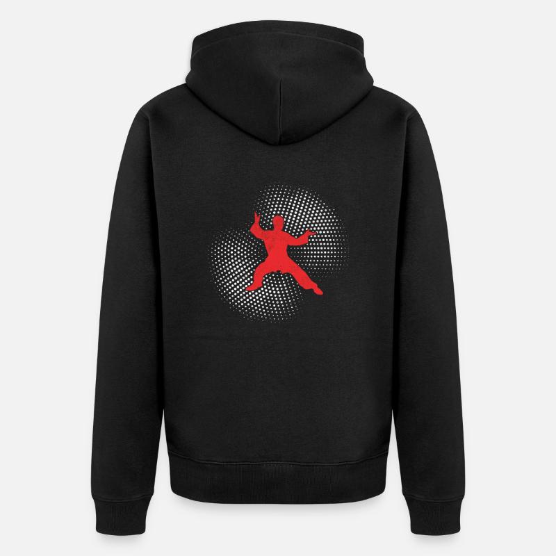 karaté - Veste à capuche bio Premium Unisexe - noir