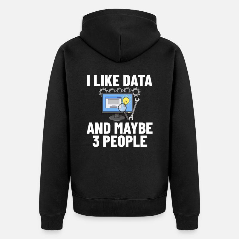 Software Entwicklung Softwareentwickler Entwickler - Unisex Premium Bio Zip Hoodie - Schwarz