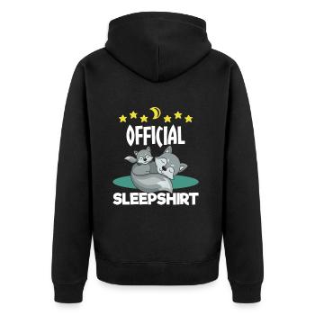 Beau cadeau De loup endormi - Veste à capuche bio Premium Unisexe - noir - Dos - Nico (187cm)