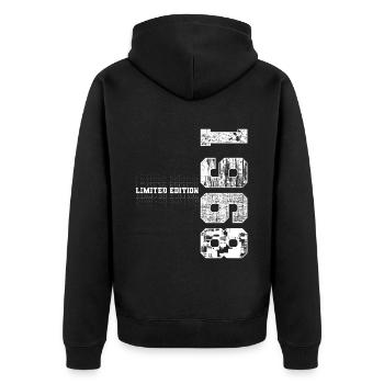 Édition limitée 1968 Année de naissance 1968 Cadeau - Veste à capuche bio Premium Unisexe - noir - Dos - Nico (187cm)