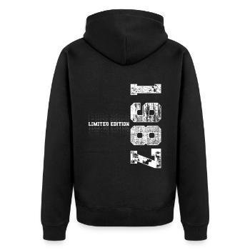 Édition limitée 1987 Année de naissance 1987 Cadeau - Veste à capuche bio Premium Unisexe - noir - Dos - Nico (187cm)