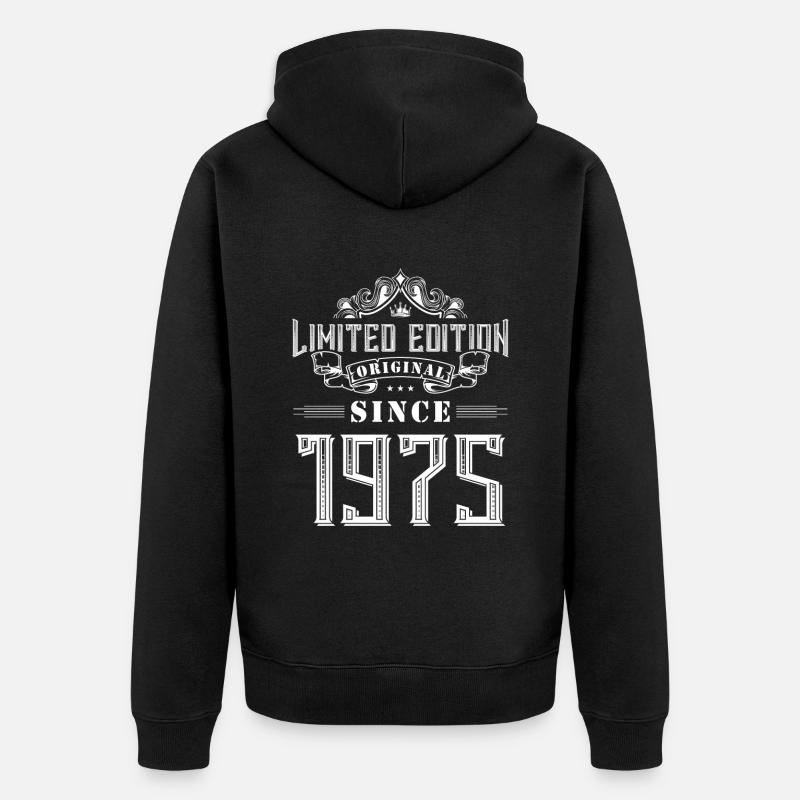 Édition limitée 1975 - Veste à capuche bio Premium Unisexe - noir