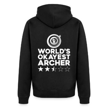 Archery Bow Archer Target World's - Veste à capuche bio Premium Unisexe - noir - Dos - Nico (187cm)