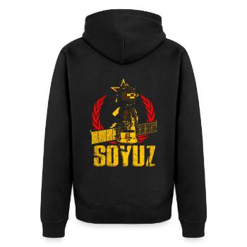 Vaisseau spatial Soyouz - Veste à capuche bio Premium Unisexe - noir - Dos - Nico (187cm)