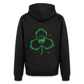 Casque de hockey sur glace Cloverleaf Saint-Patrick - Veste à capuche bio Premium Unisexe - noir - Dos - Nico (187cm)