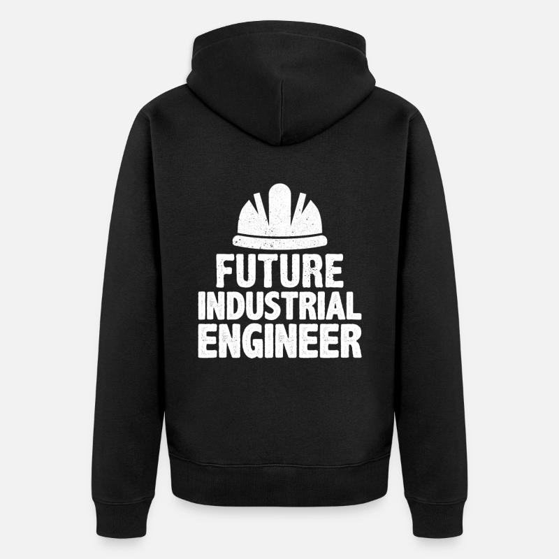 Futur ingénieur industriel - Veste à capuche bio Premium Unisexe - noir