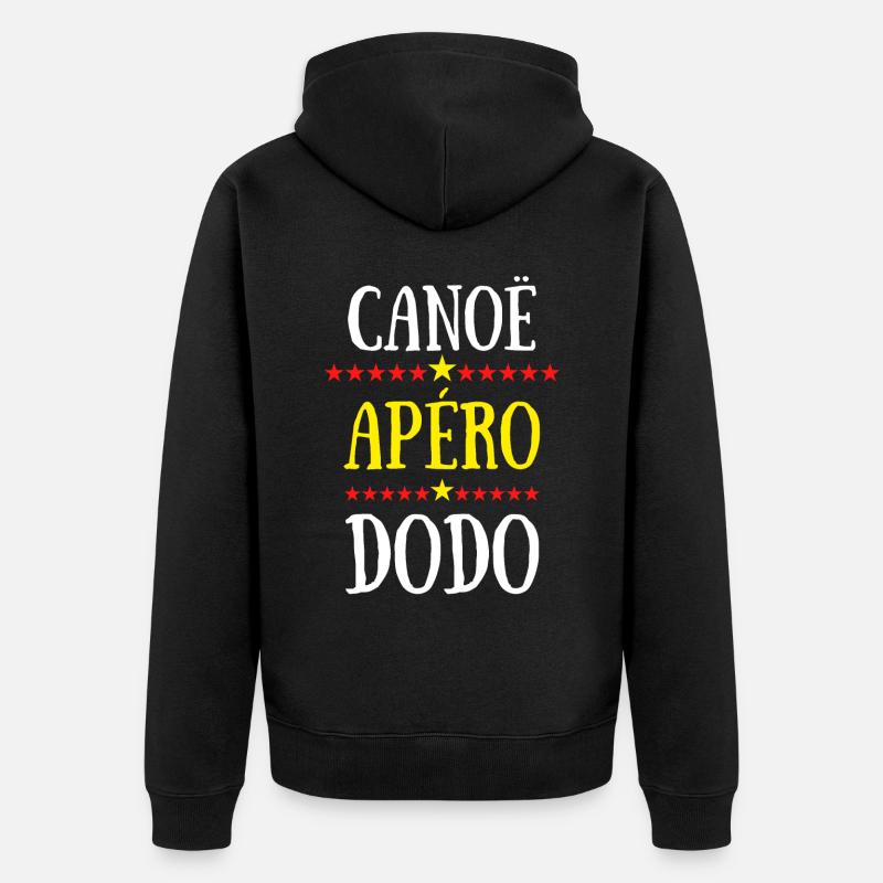 canoë apéro dodo - Veste à capuche bio Premium Unisexe - noir