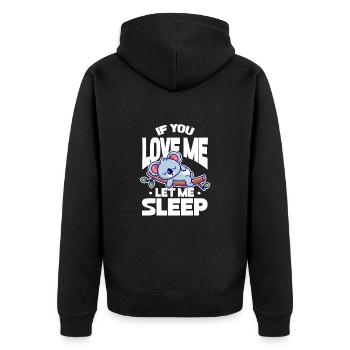 Koala Koala Bear Australie Bear Gift - Veste à capuche bio Premium Unisexe - noir - Dos - Nico (187cm)