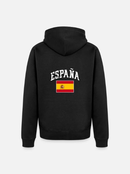 Spain - Unisex Premium Organic Zip Hoodie - black