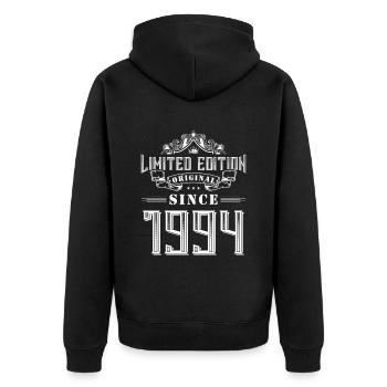 Édition limitée 1994 - Veste à capuche bio Premium Unisexe - noir - Dos - Nico (187cm)