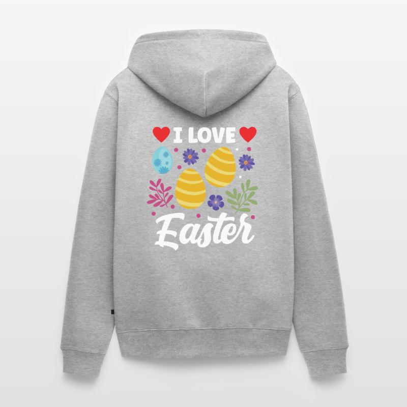 I love Easter Easter Easter Easter Unisex Premium Organic Zip Hoodie