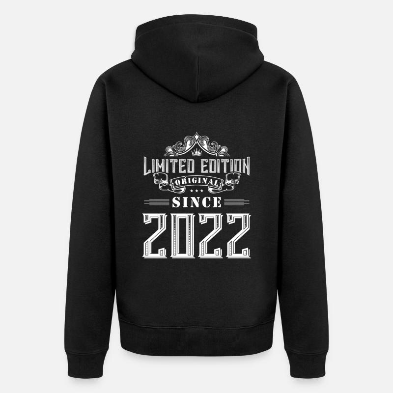 Édition limitée 2022 - Veste à capuche bio Premium Unisexe - noir