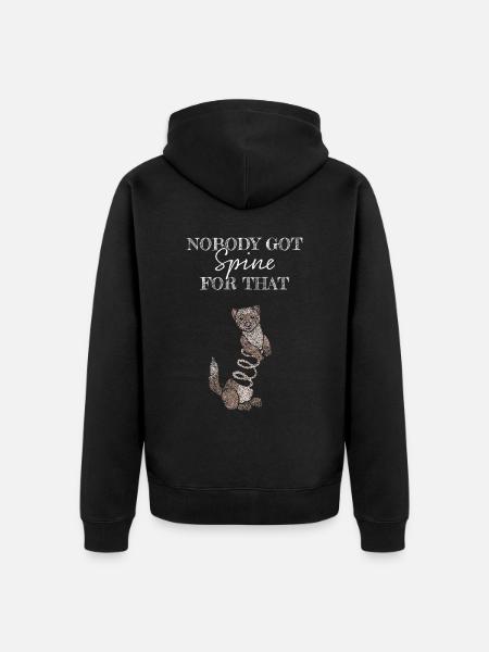 Frettchen Frettchenliebhaber Ferret - Unisex Premium Bio Zip Hoodie - Schwarz