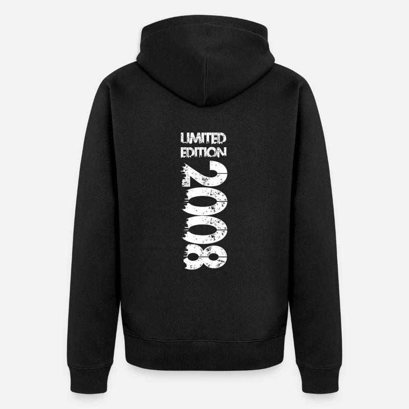 Édition limitée 2008 - Veste à capuche bio Premium Unisexe - noir