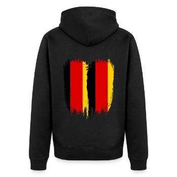 Allemagne Drapeau Allemagne - Veste à capuche bio Premium Unisexe - noir - Dos - Nico (187cm)