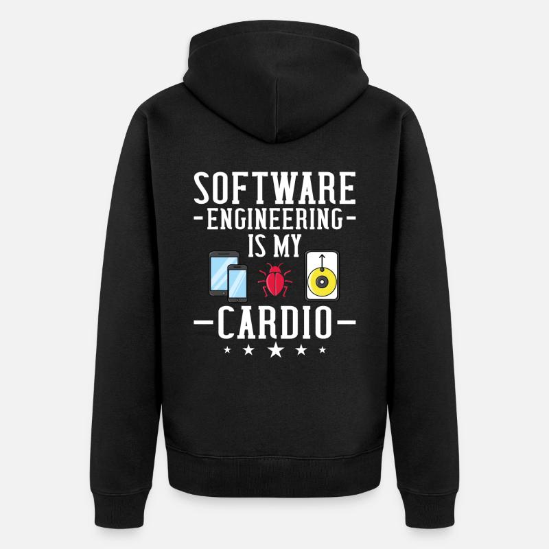 Software Engineering Software Engineering Engineer - Unisex Premium Organic Zip Hoodie - black