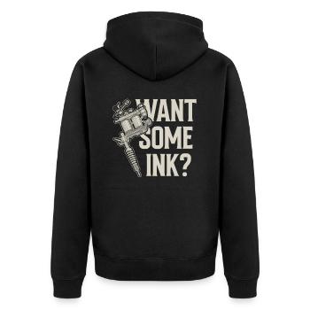 Want some ink? Tattoo Artist Tattoo - Unisex Premium Organic Zip Hoodie - black - Back - Nico (187cm)