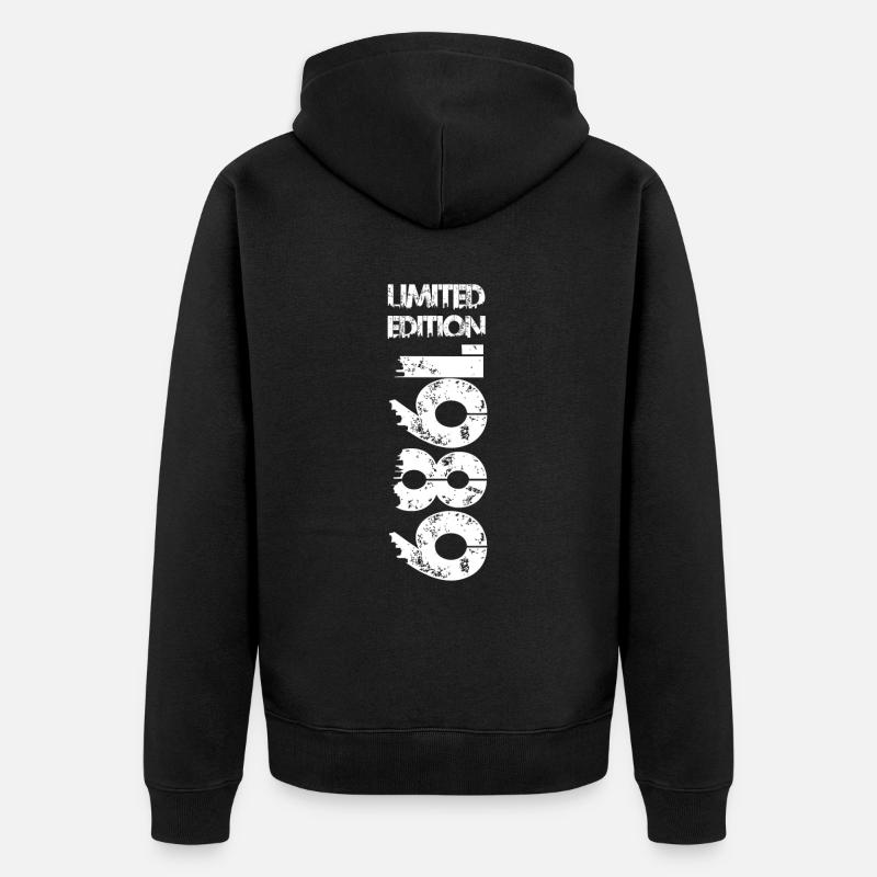 Édition limitée 1989 - Veste à capuche bio Premium Unisexe - noir
