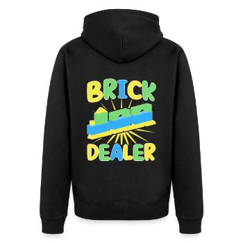 Bloc de bornier du concessionnaire - Veste à capuche bio Premium Unisexe - noir - Dos - Nico (187cm)