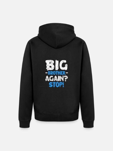 Older brother - Unisex Premium Organic Zip Hoodie - black