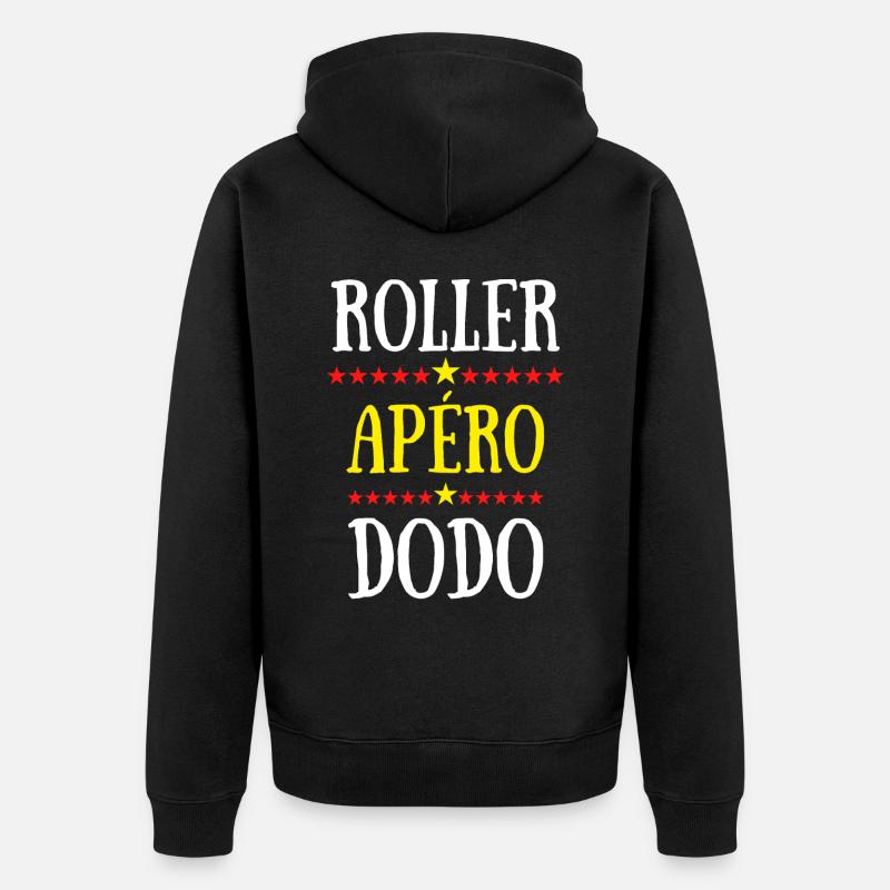 roller apéro dodo - Veste à capuche bio Premium Unisexe - noir