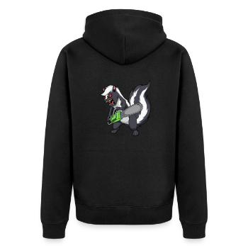 Monster Animals - Tronçonneuse Mouffette - Veste à capuche bio Premium Unisexe - noir - Dos - Nico (187cm)