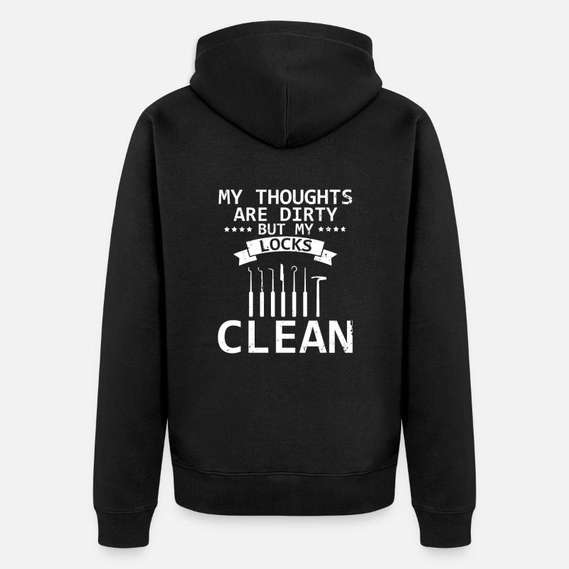 Dirty Sinks Clean Lock Design - Veste à capuche bio Premium Unisexe - noir