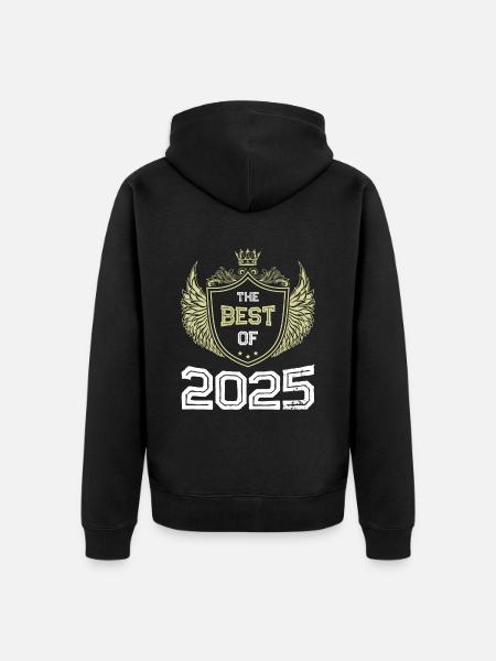 2025 best of - Unisex Premium Organic Zip Hoodie - black