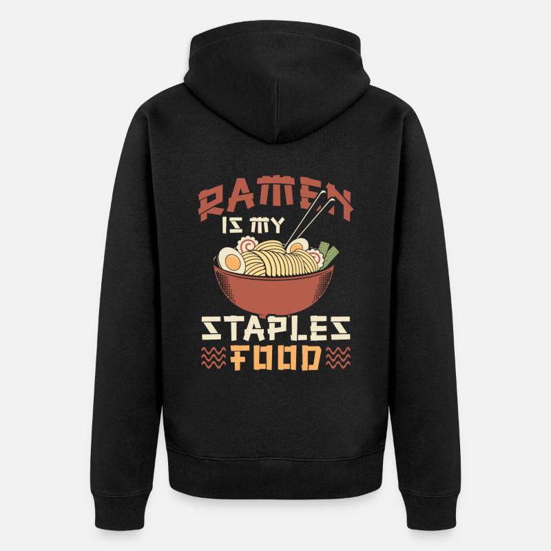 Ramen est mon | de base - Veste à capuche bio Premium Unisexe - noir