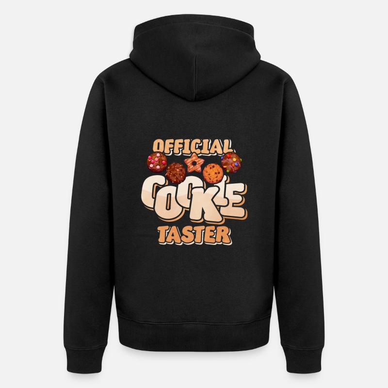 Cadeau de dégustation de biscuits - Veste à capuche bio Premium Unisexe - noir