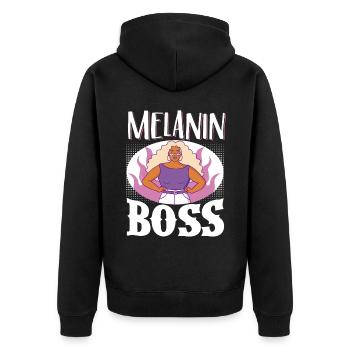 Feminist Womens Rights Female - Unisex Premium Bio Zip Hoodie - Schwarz - Hinten - Nico (187cm)