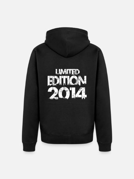 Limited Edition 2014 - Unisex Premium Bio Zip Hoodie - Schwarz