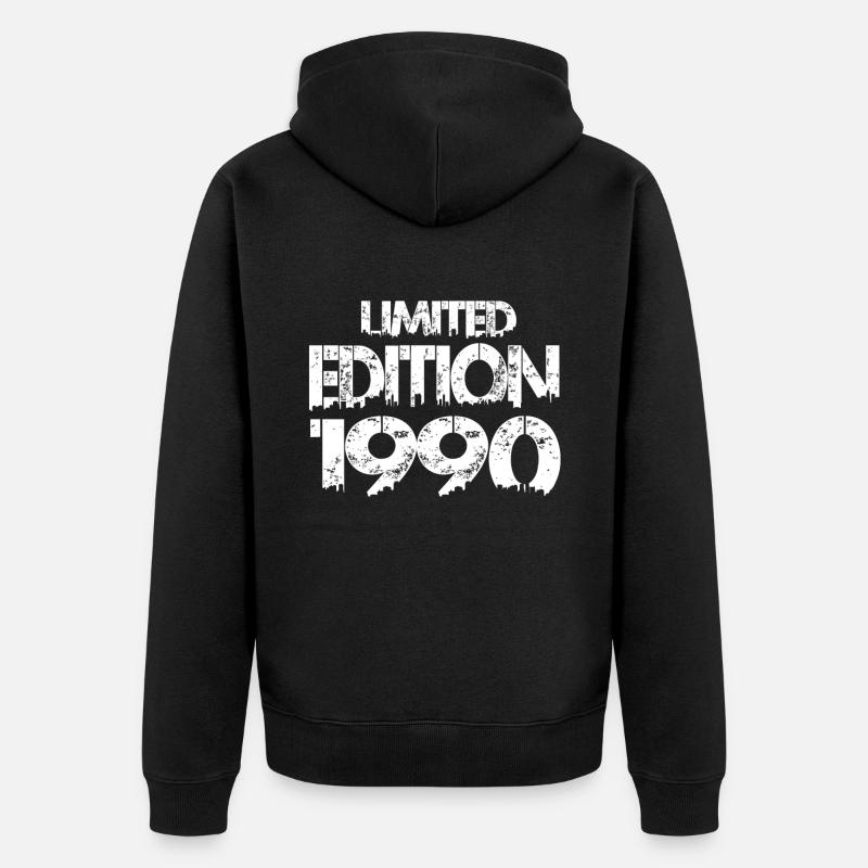 Édition limitée 1990 - Veste à capuche bio Premium Unisexe - noir