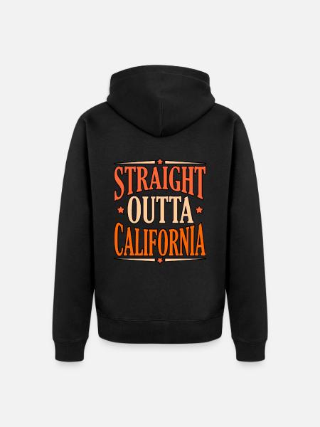 Directly from California Gift - Unisex Premium Organic Zip Hoodie - black