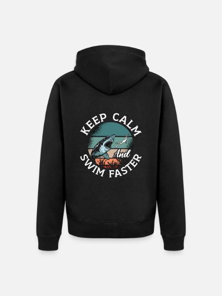 Freediver Freediving Freediving Freediving Gift - Unisex Premium Organic Zip Hoodie - black