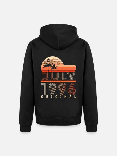 Year of construction July 1996 - Unisex Premium Organic Zip Hoodie - black