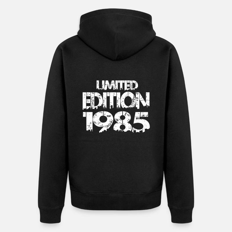 Édition limitée 1985 - Veste à capuche bio Premium Unisexe - noir