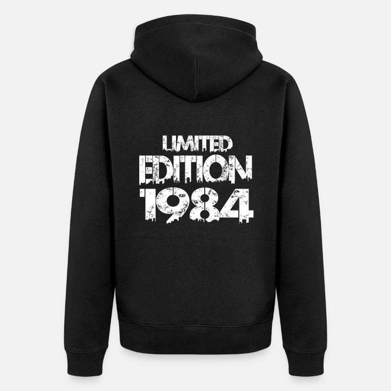 Édition limitée 1984 - Veste à capuche bio Premium Unisexe - noir