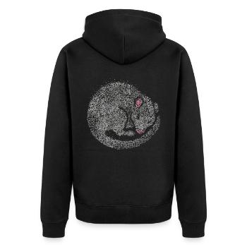 Rat Rat Breeders Rat Lovers Pet - Unisex Premium Organic Zip Hoodie - black - Back - Nico (187cm)