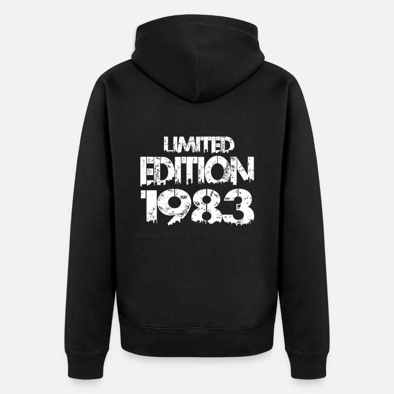 Édition limitée 1983 - Veste à capuche bio Premium Unisexe - noir