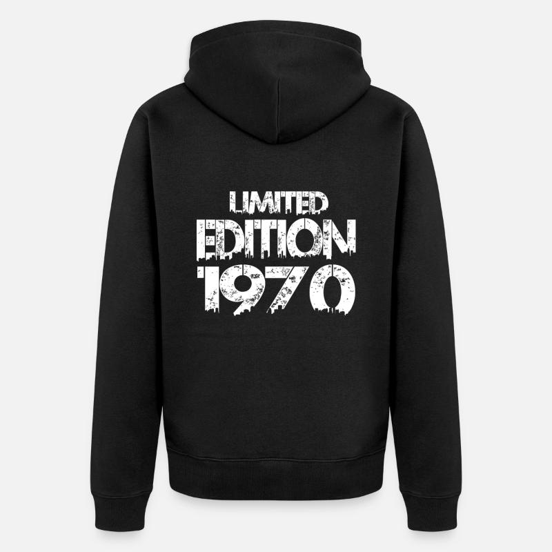 Édition limitée 1970 - Veste à capuche bio Premium Unisexe - noir